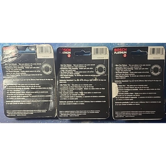 Lot Of 6 (3 - 2 PK) Bosch 4304 Spark Plugs Platinum 2 - Picture 3 of 4